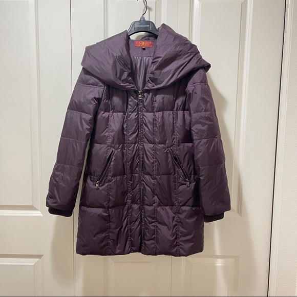 7 FOR ALL MANKIND Small Purple Puffer Jacket - Picture 8 of 16